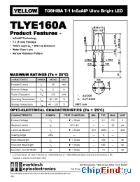 Datasheet TLYE160A manufacturer Marktech